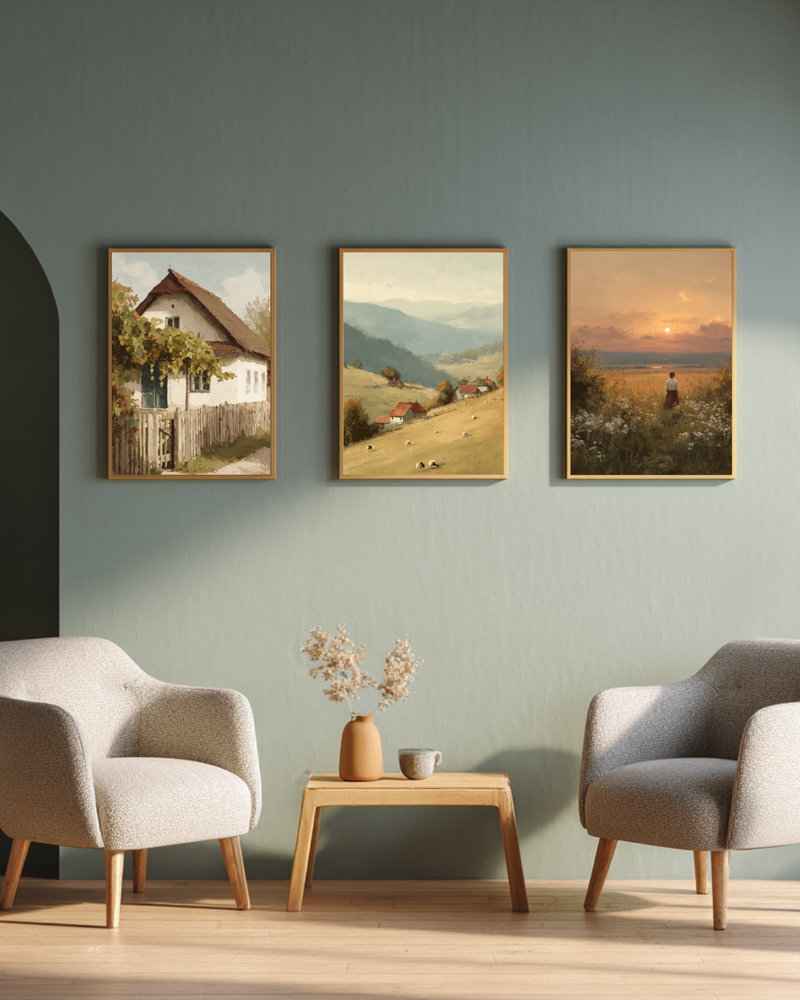 Seara la țară - Set de 3 postere