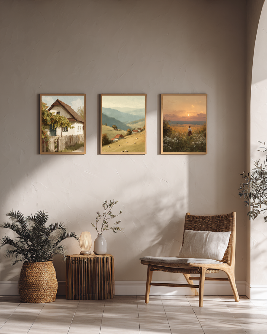 Seara la țară - Set de 3 postere